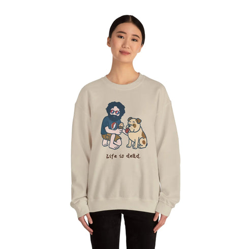 Grateful Dead - Jerry and Frank Are Sharin' | Life is dead. Crewneck Sweatshirt - StealieShop